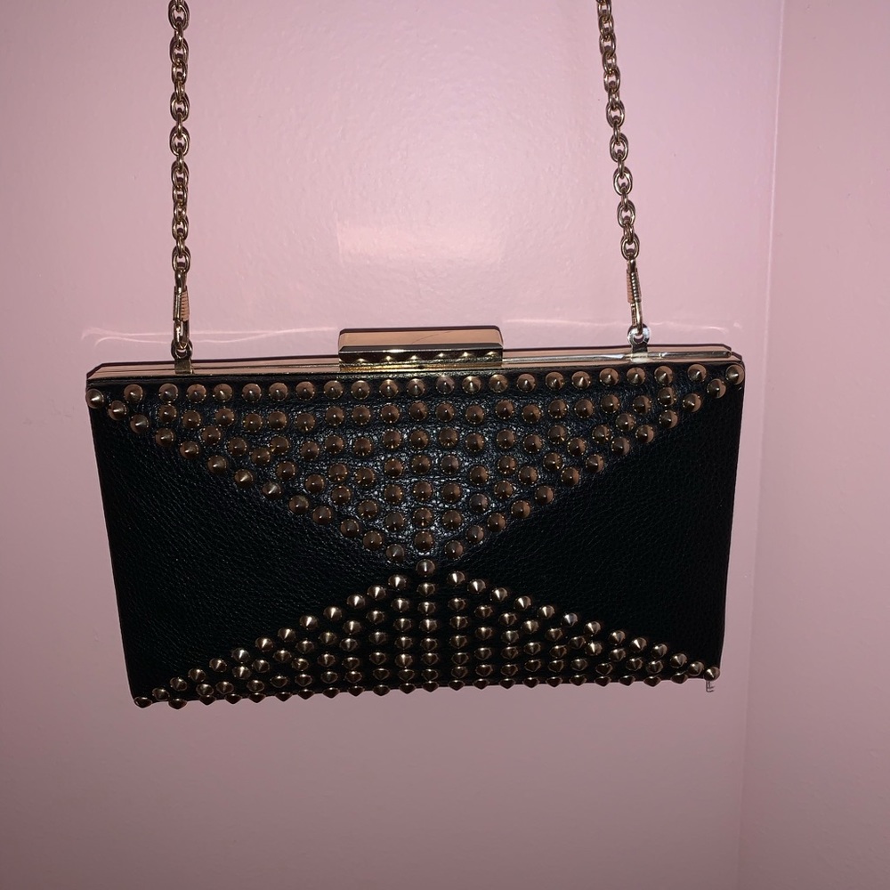 Black and gold bag/clutch